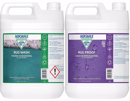 Nikwax - Twinpack Rug Wash/Rug Proof 2 x 5 L | JT-Sport.dk