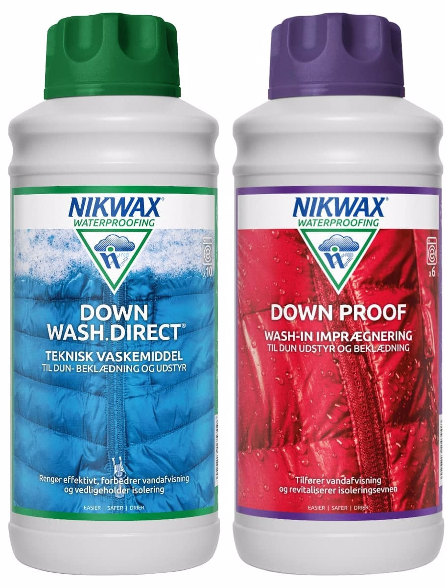 Nikwax - Twinpack Down Wash/Down Proof 2 x 1 L | JT-Sport.dk