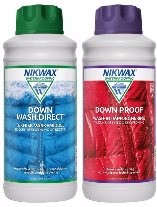 Nikwax - Twinpack Down Wash/Down Proof 2 x 1 L | JT-Sport.dk