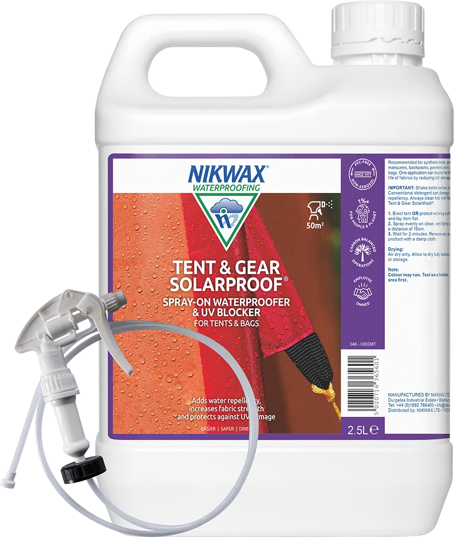 Nikwax - Imprægnering Tent & Gear Solarproof Spray-On - 2.5 L | JT-Sport.dk