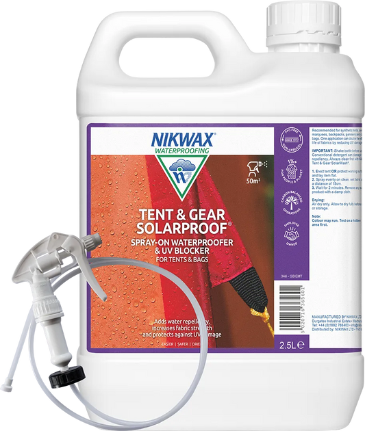 Nikwax - Imprægnering Tent & Gear Solarproof Spray-On - 2.5 L | JT-Sport.dk