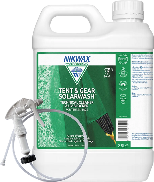 Nikwax - Vaskemiddel Tent & Gear Solarwash Spray-On - 2,5 L | JT-Sport.dk