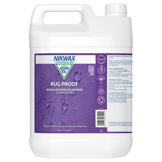 Nikwax - Imprægnering Rug Proof - 5 l | JT-Sport.dk