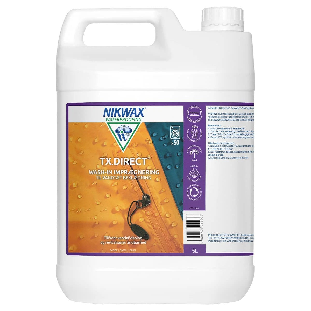 Nikwax - Imprægnering TX-Direct Wash-in - 5 L | JT-Sport.dk